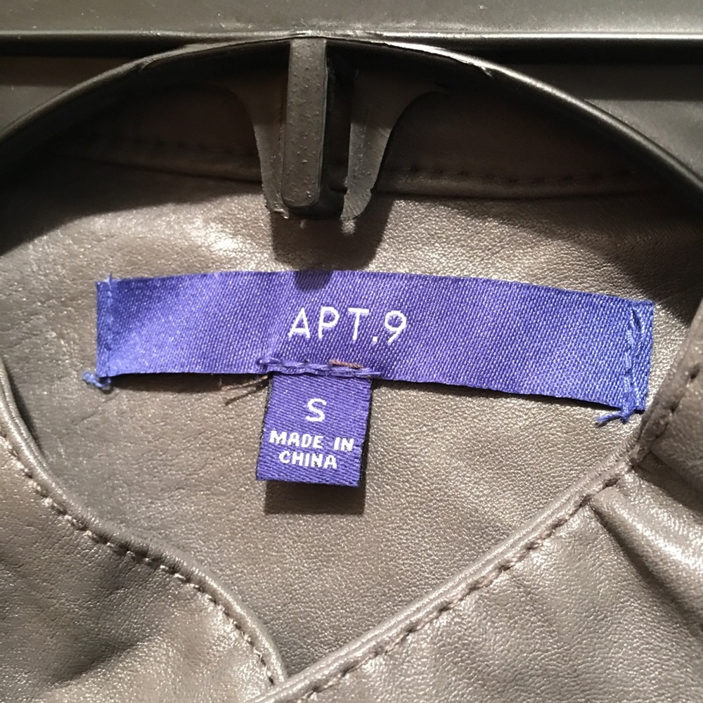 Women's Apt. 9 Faux Leather Moto Jacket - Picture 3 of 7